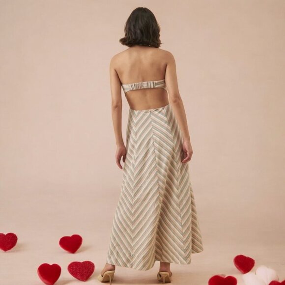 NWT MON RENN EUPHORIA STRAPLESS DRESS - Picture 4 of 7